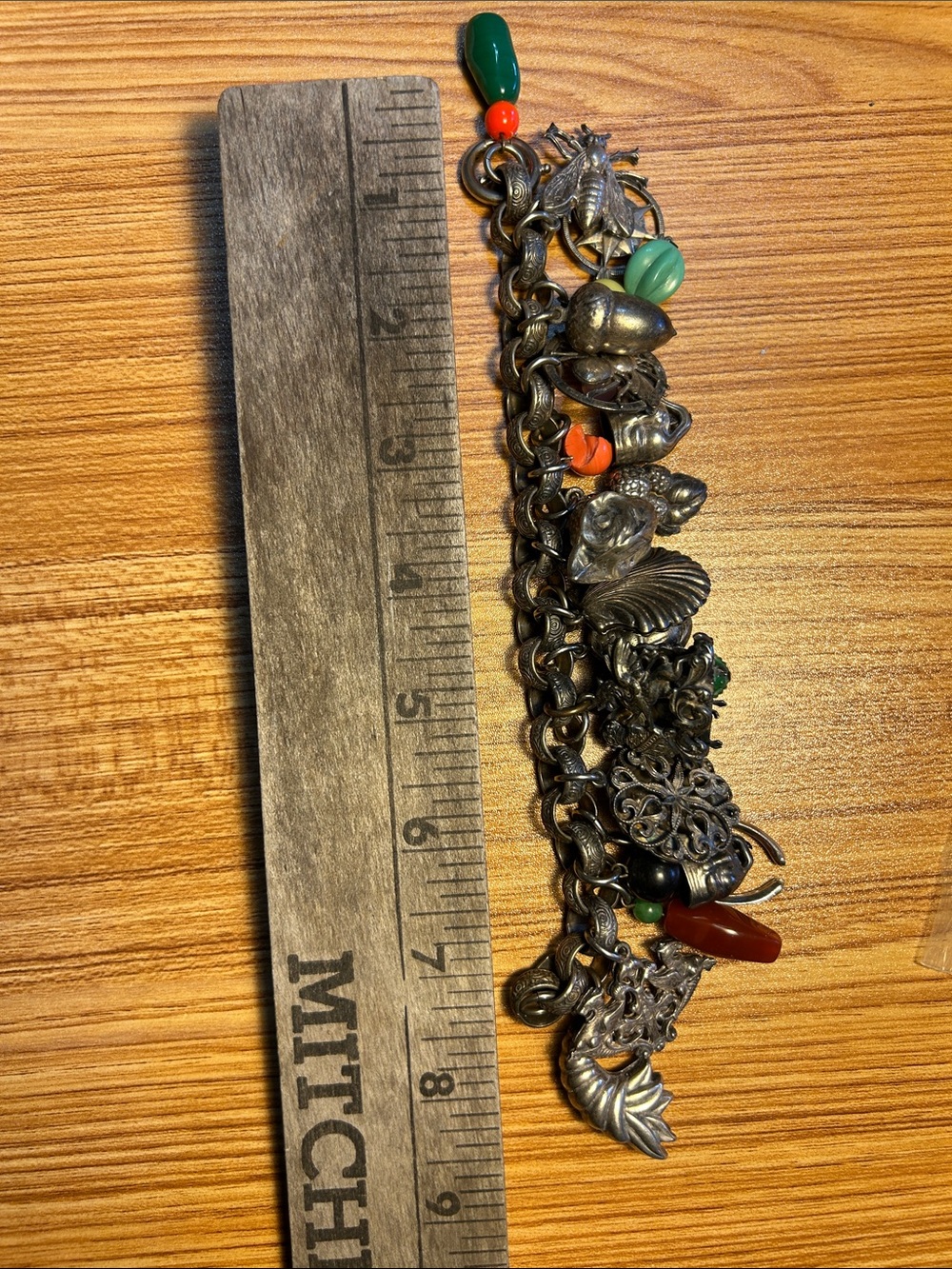Napier Asian silver tone book bracelet - Picture 2 of 5